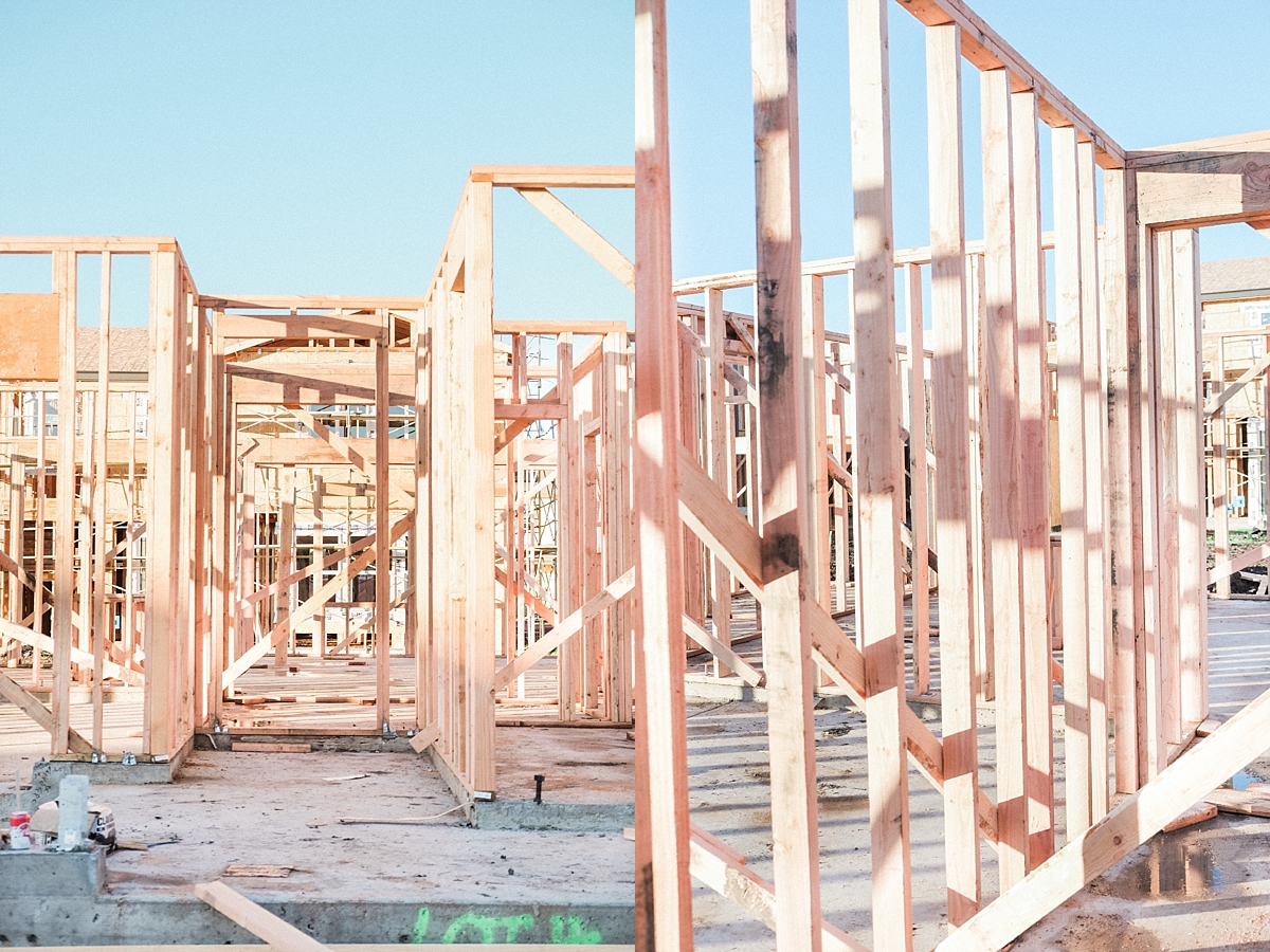 First Floor House Framing | © Life in Sonoma Wine Country - http://www.lifeinsonomawinecountry.com