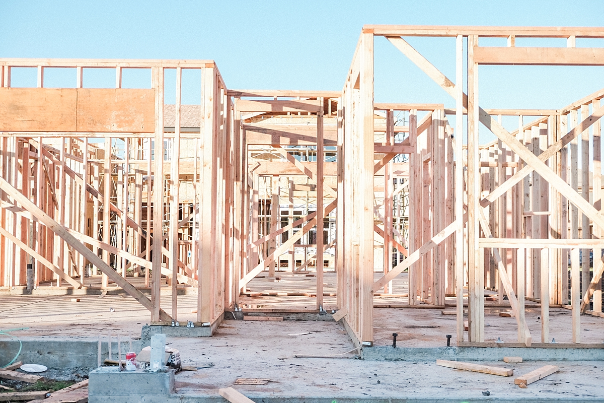 First Floor House Framing | © Life in Sonoma Wine Country - http://www.lifeinsonomawinecountry.com