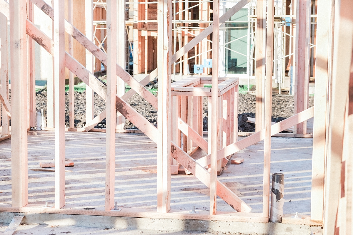 First Floor House Framing | © Life in Sonoma Wine Country - http://www.lifeinsonomawinecountry.com