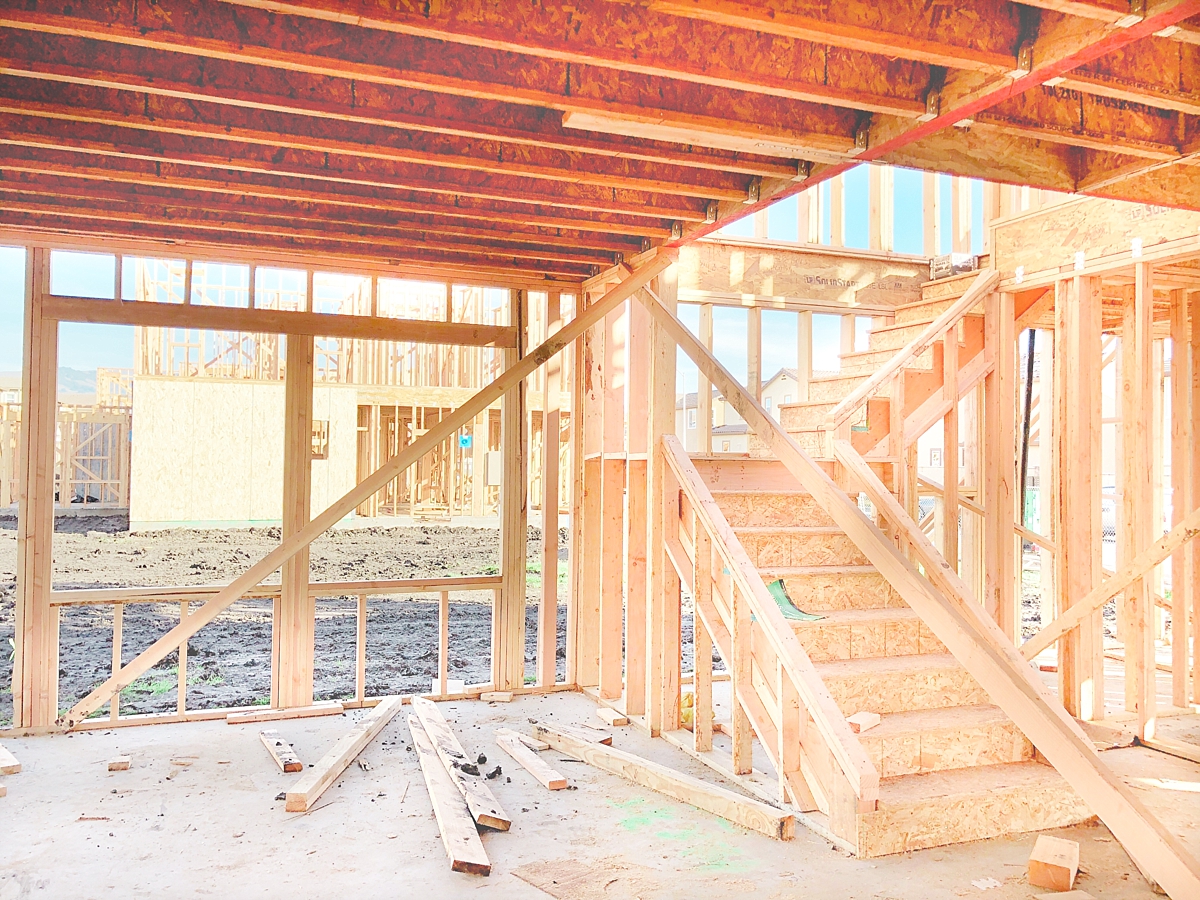 Second Floor House Framing | © Life in Sonoma Wine Country - http://www.lifeinsonomawinecountry.com