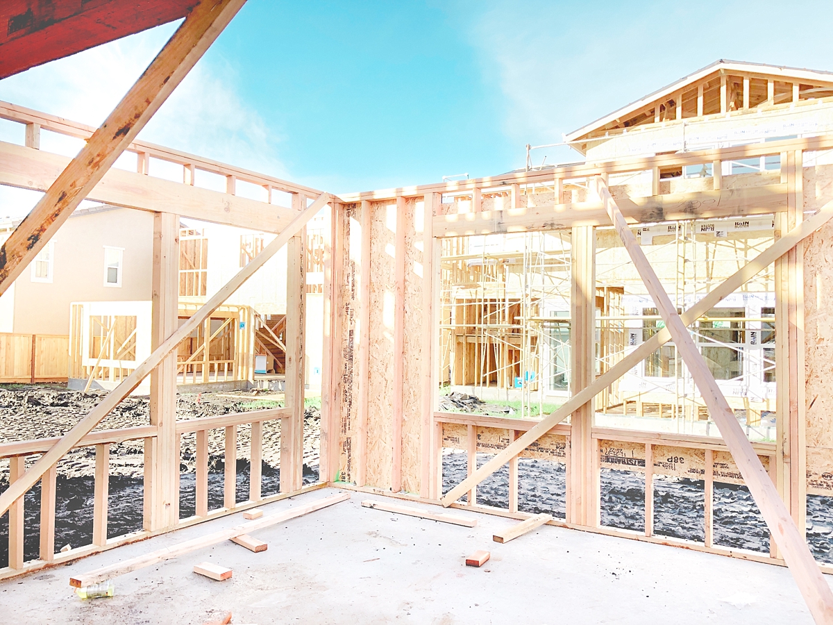 Second Floor House Framing | © Life in Sonoma Wine Country - http://www.lifeinsonomawinecountry.com