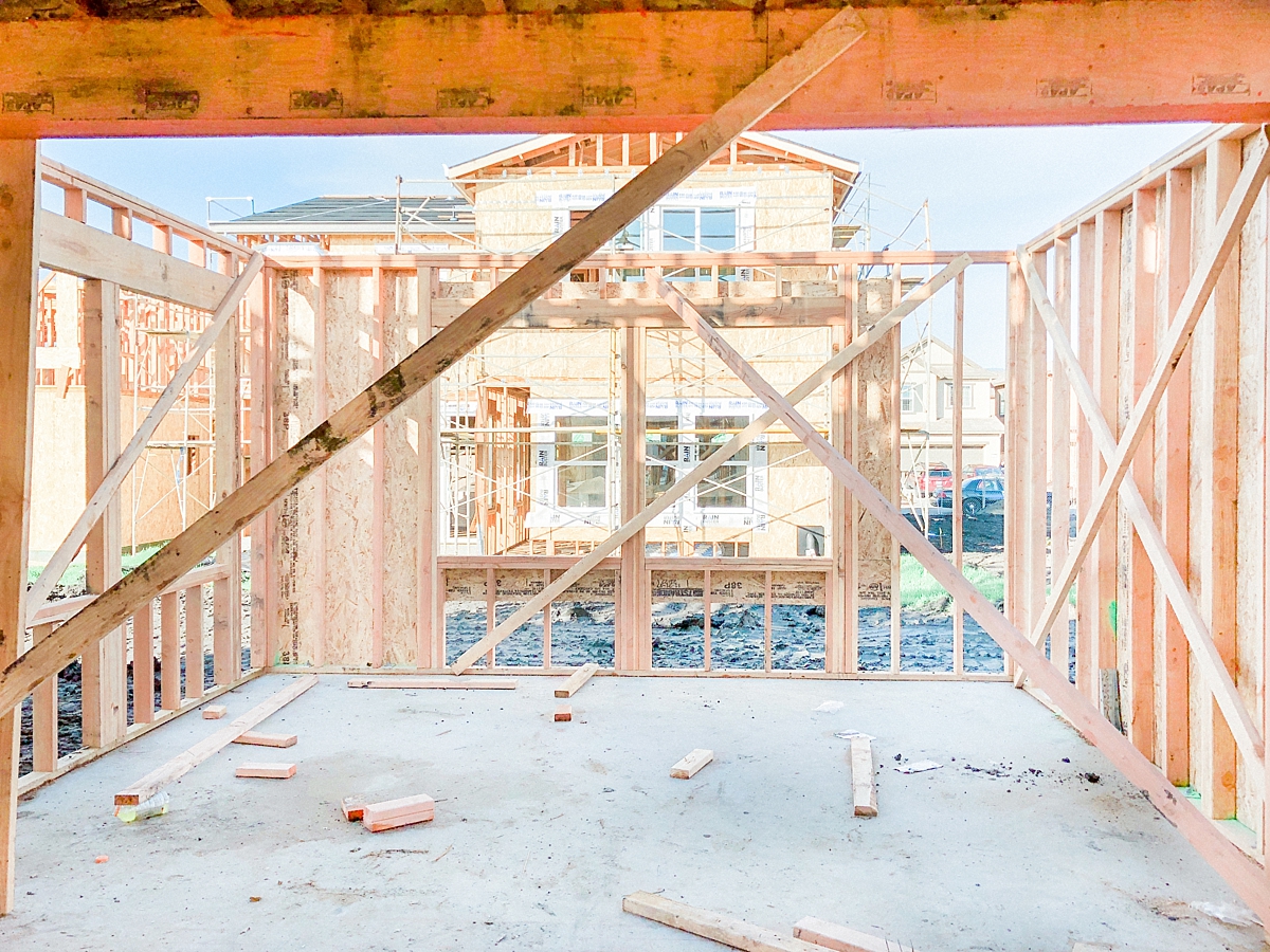 Second Floor House Framing | © Life in Sonoma Wine Country - http://www.lifeinsonomawinecountry.com