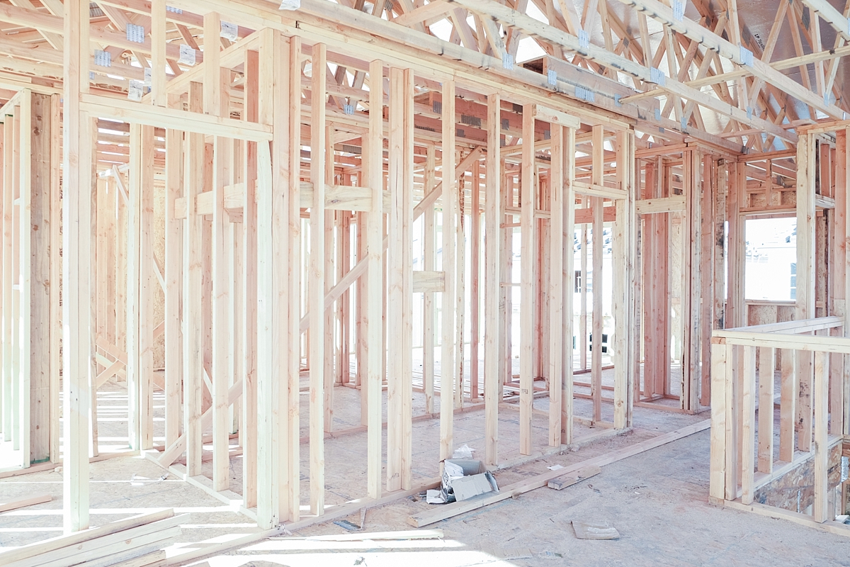 Laundry room, guest bathroom and bedrooms