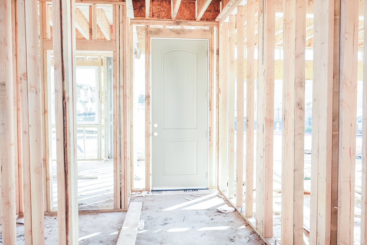 Front door from inside the house