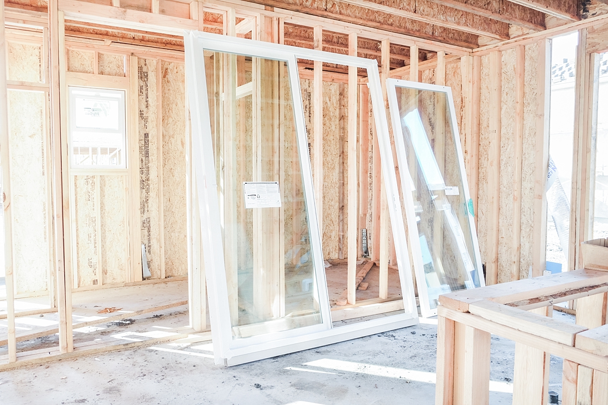 Sliding door to backyard ready to install