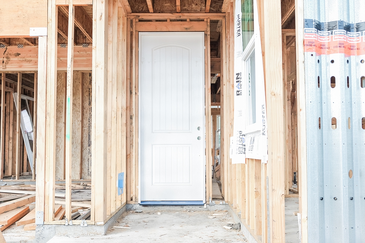 Front door at the new house