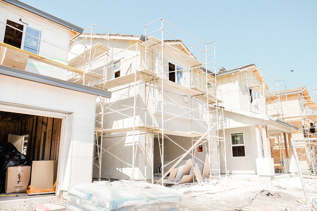 House with exterior walls