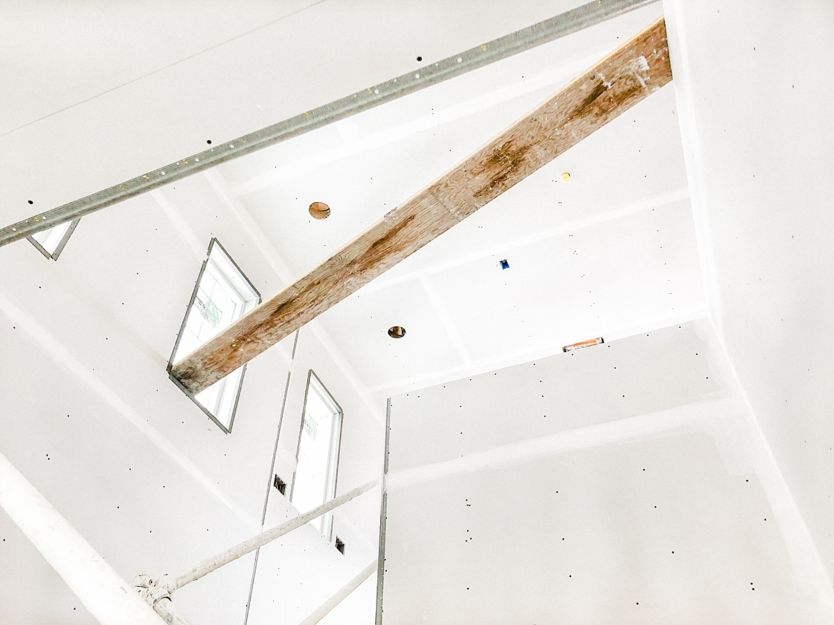 Interior drywall - upstairs ceiling