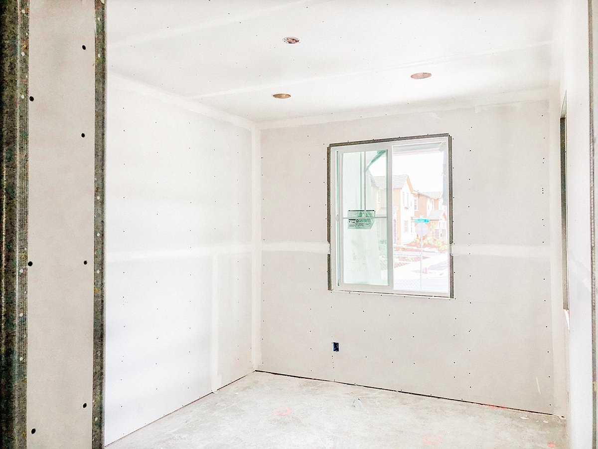 Interior drywall - study downstairs