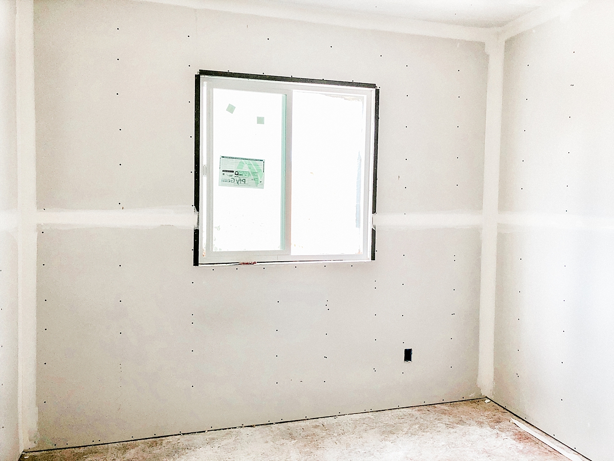 Interior drywall - guest bedroom