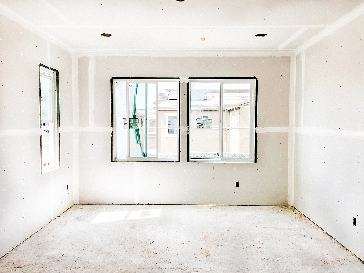 Interior drywall - master bedroom