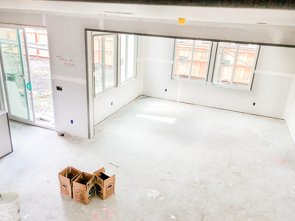 Interior drywall - great room and dining room