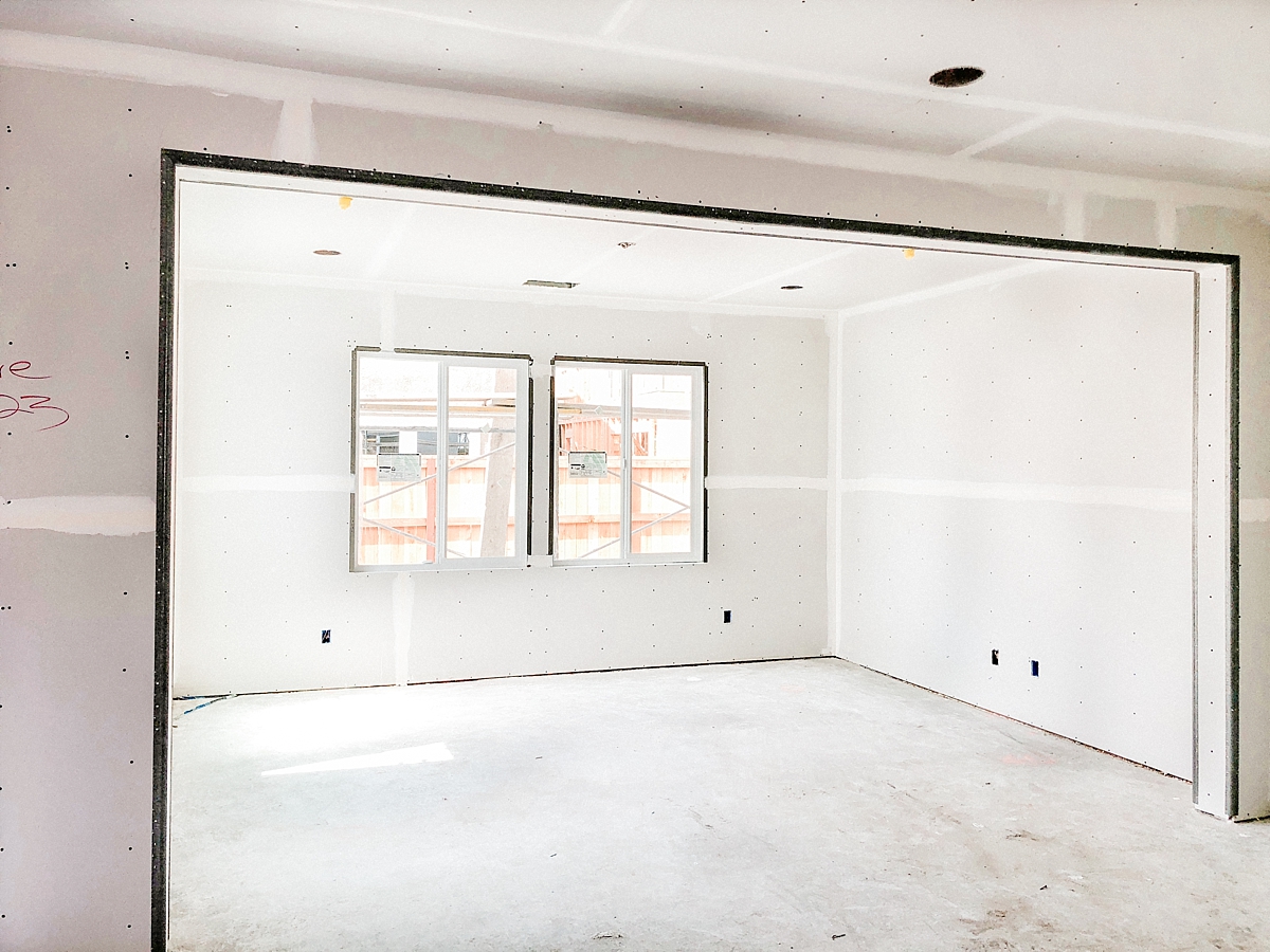 Interior drywall - great room