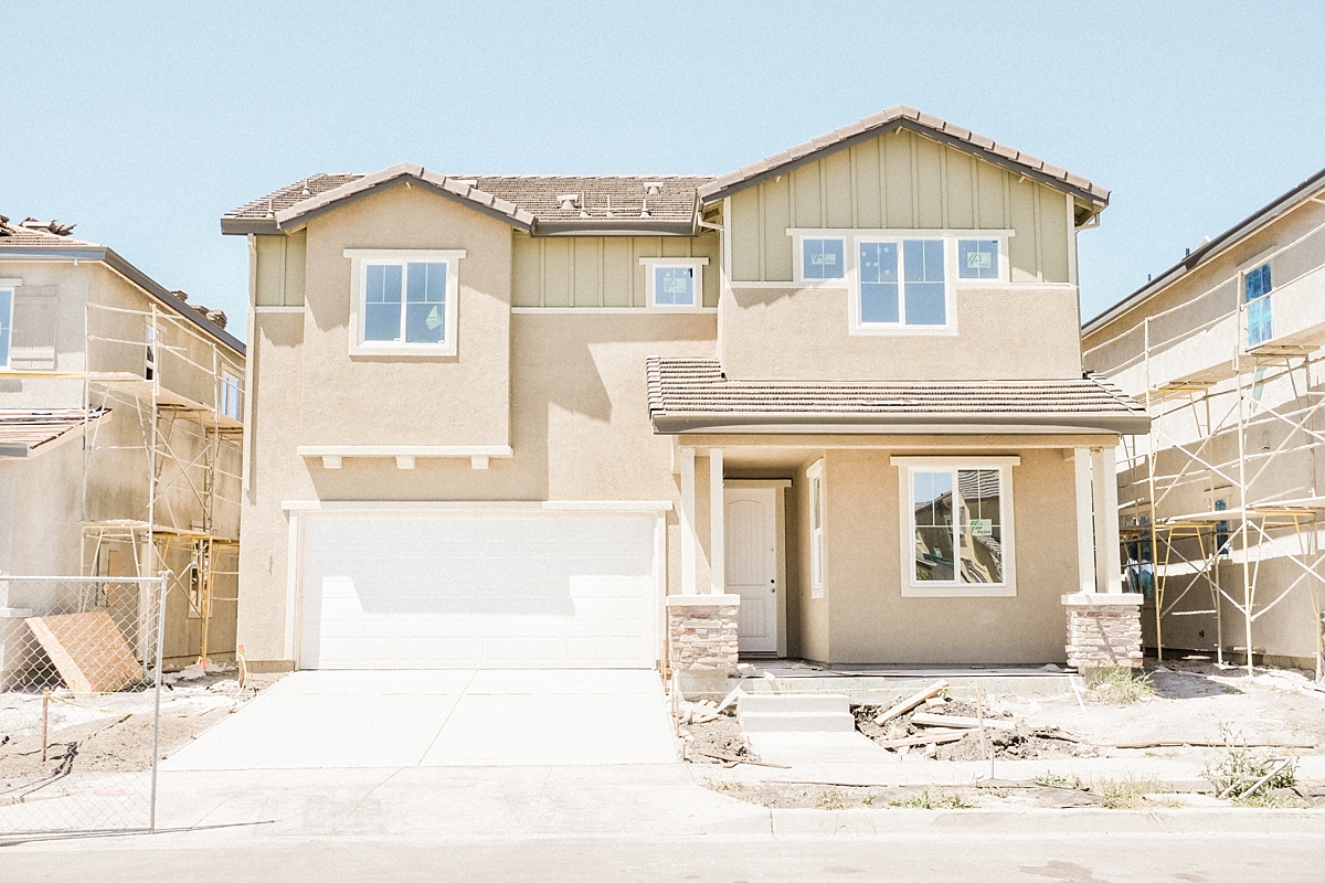 Exterior of the new house