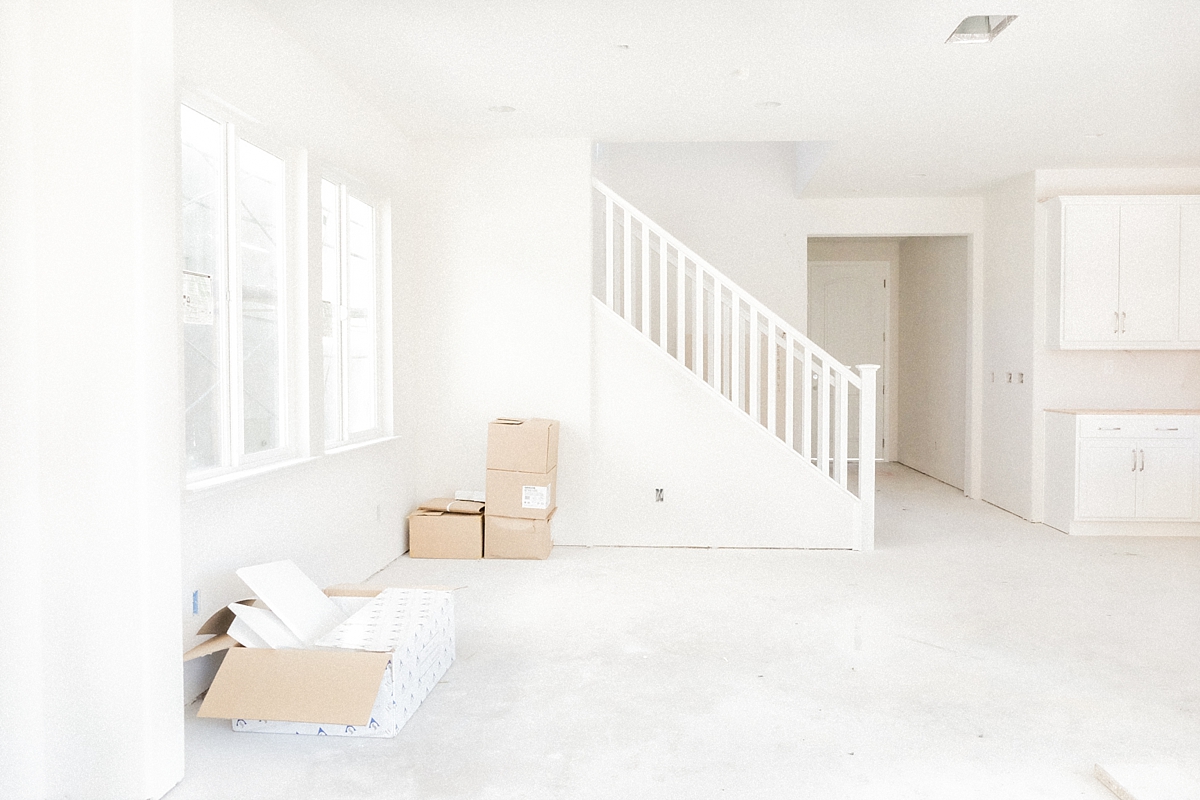 View of dining room, front entrance and stairs going up from the great room