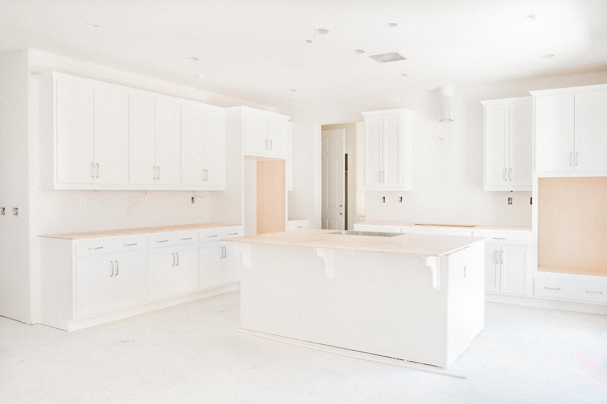 Kitchen with cabinets