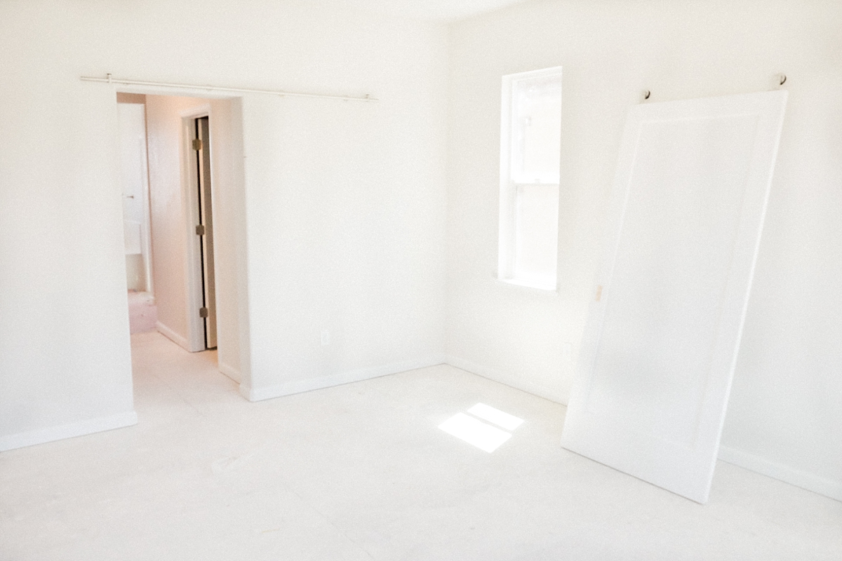 Barn door for master bathroom